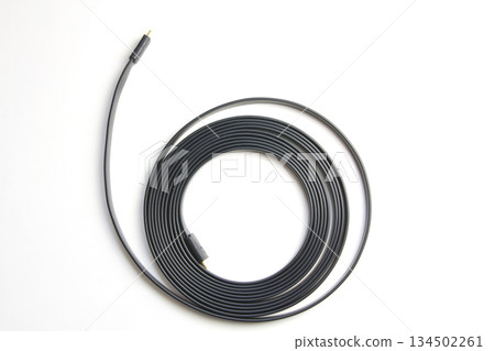 HDMI cable on a white background 134502261