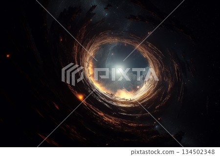 Spiral Galaxy in Deep Space 134502348