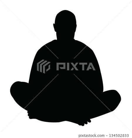 a man sitting body silhouette vector a man sitting body silhouette vector 134502833