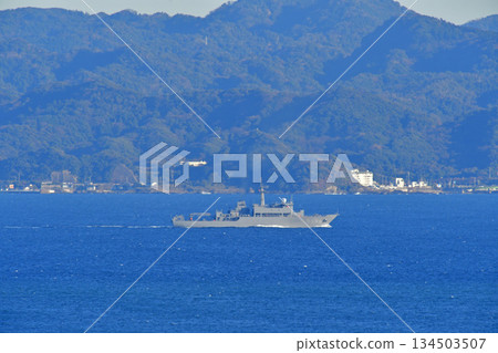 日本海上自衛隊浦賀海峽湘南AGS-5106海洋調查船 日本海上自衛隊浦賀海峽湘南AGS-5106海洋調查船 134503507
