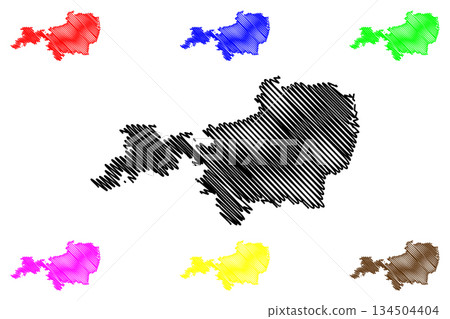 Tiruvallur district (Tamil Nadu State, Republic of India) map vector illustration, scribble sketch Thiruvallur map Tiruvallur district (Tamil Nadu State, Republic of India) map vector illustration, scribble sketch Thiruvallur map 134504404
