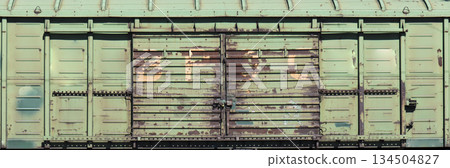 old wood warehouse door, hangar 134504827