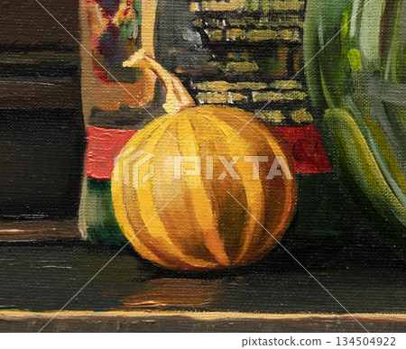 still life, oil painting, handmade drawing still life, oil painting, handmade drawing 134504922