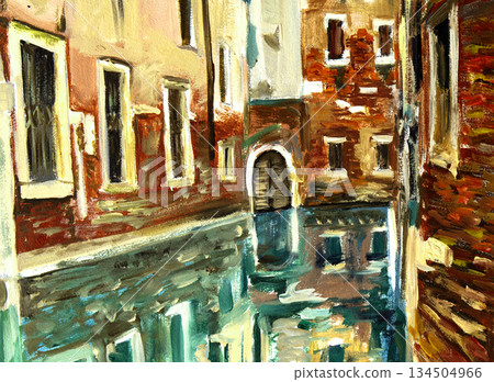 oil painting, landscape, handmade drawing oil painting, landscape, handmade drawing 134504966