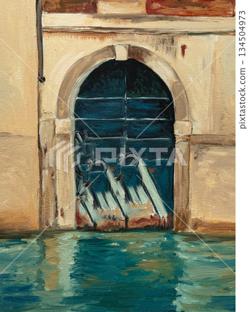 oil painting, landscape, handmade drawing 134504973