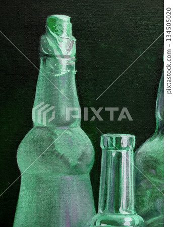 composition of several objects, oil painting, handmade composition of several objects, oil painting, handmade 134505020