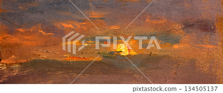 landscape, oil painting, handmade drawing landscape, oil painting, handmade drawing 134505137
