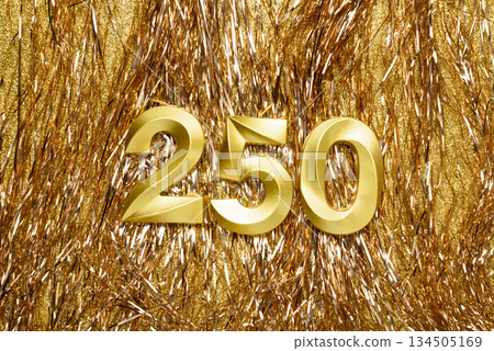 America 250 Anniversary Celebration greeting card . USA 250 Years Anniversary. American Independence Celebration. Independence Day of USA, July 4 2026. 134505169