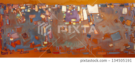 Oil painting, abstract drawing, handmade Oil painting, abstract drawing, handmade 134505191