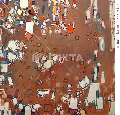 Oil painting, abstract drawing, handmade Oil painting, abstract drawing, handmade 134505192