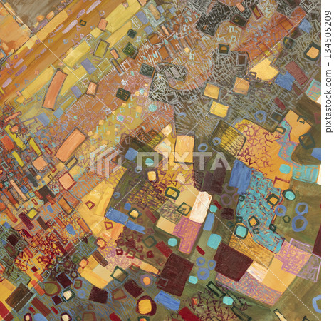 Oil painting, abstract drawing, handmade Oil painting, abstract drawing, handmade 134505209