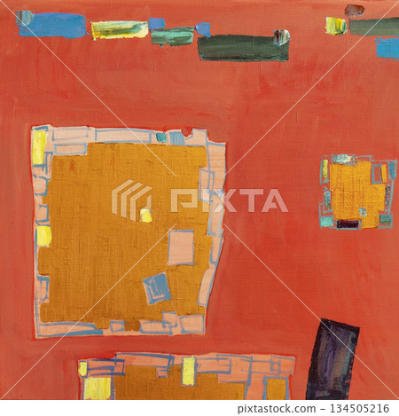 Oil painting, abstract drawing, handmade Oil painting, abstract drawing, handmade 134505216