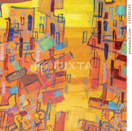 Oil painting, abstract drawing, handmade Oil painting, abstract drawing, handmade 134505243