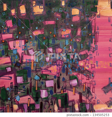 Oil painting, abstract drawing, handmade Oil painting, abstract drawing, handmade 134505253