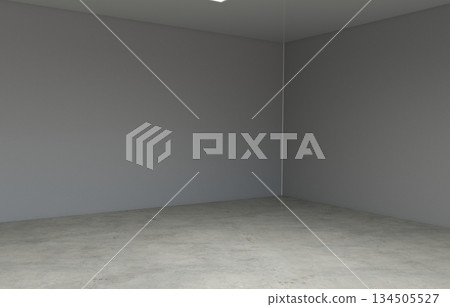 empty pavilion, interior visualization, 3D illustration 134505527