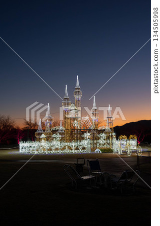 群馬縣澀川市赤城健康公園的冬夜燈光秀 134505998