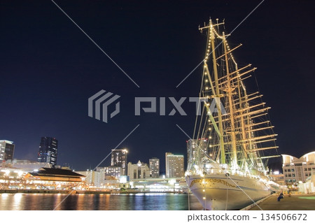 Kobe Meriken Park and the Nippon Maru and Kaiwo Maru Kobe Meriken Park and the Nippon Maru and Kaiwo Maru 134506672