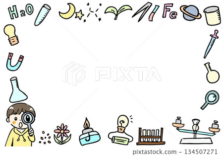 科學框架/顏色 134507271