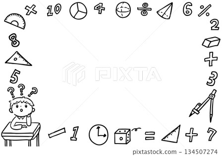 Mathematics Frame/Monochrome Mathematics Frame/Monochrome 134507274