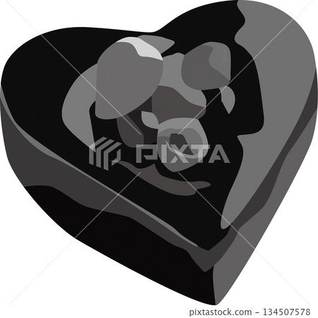 情人節的巧克力蛋糕 情人節的巧克力蛋糕 134507578