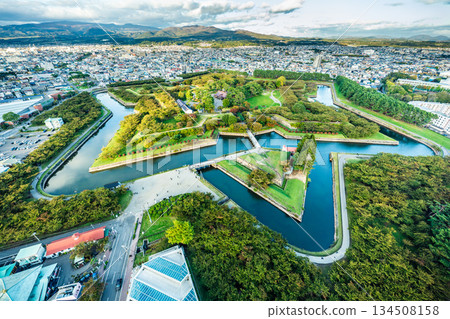 從五稜郭塔眺望[北海道函館] 134508158