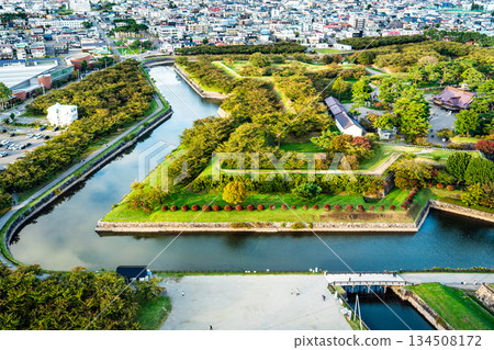 從五稜郭塔眺望[北海道函館] 134508172