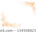 Sparkling background material in yellow, pink, and orange drawn with watercolors and pastels 134508823