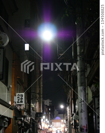 Downtown area at night Downtown area at night 134508825