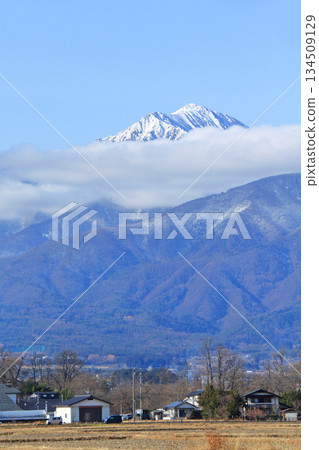 Winter Azumino Countryside and Northern Alps Winter Azumino Countryside and Northern Alps 134509129