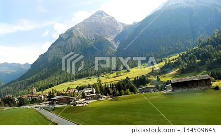 Chur, Switzerland - August 11 2022: View From Bernina Express from Tirano Italy Chur, Switzerland - August 11 2022: View From Bernina Express from Tirano Italy 134509645