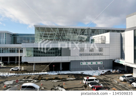 New Chitose Airport International Terminal Building in winter New Chitose Airport International Terminal Building in winter 134509835