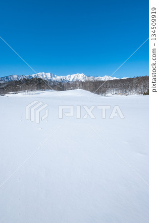 中山高原雪地健行(北阿爾卑斯山景色) 中山高原雪地健行(北阿爾卑斯山景色) 134509919