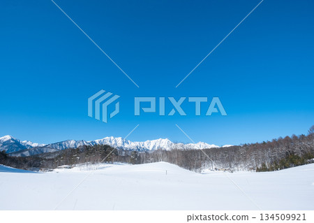中山高原雪地健行（北阿爾卑斯山景色） 134509921