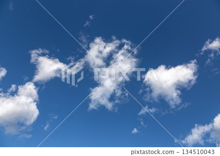 藍天上漂浮的雲 [背景資料] 134510043