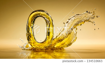Artistic visual of a zero shape formed from... - Stock Illustration ...