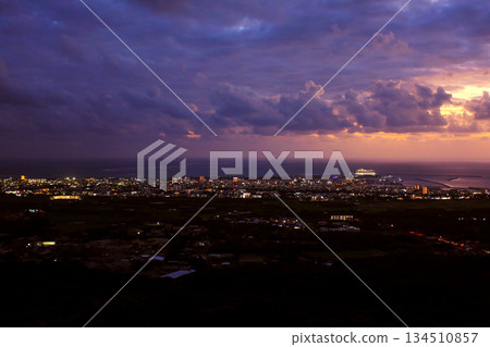 Okinawa Ishigaki Island Night View Magic Hour 134510857