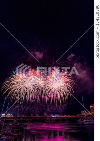 (Shizuoka Prefecture) Night view of Atami $ 1 million and sea fireworks (Shizuoka Prefecture) Night view of Atami $ 1 million and sea fireworks 134510890