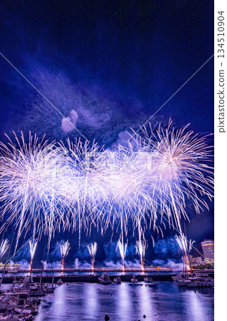 (Shizuoka Prefecture) Night view of Atami $ 1 million and sea fireworks (Shizuoka Prefecture) Night view of Atami $ 1 million and sea fireworks 134510904