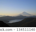 Mount Fuji seen over Lake Ashi from the Daikanzan Observatory 134511140