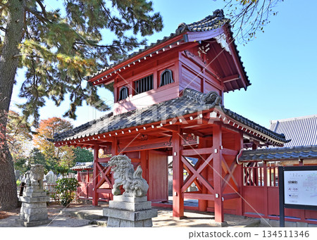 越谷散步 - 淨土宗天嶽寺塔門 越谷市 134511346