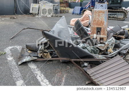 [Store demolition and heavy machinery] 134512987