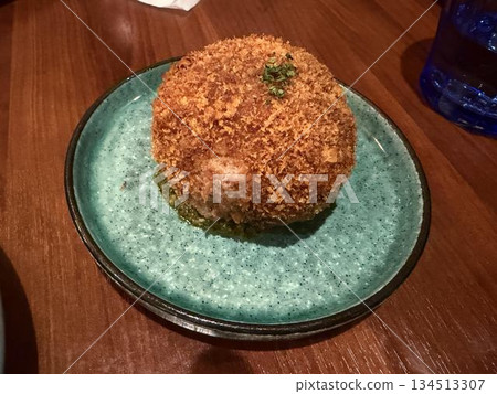 Crispy fried minced meat cutlet Crispy fried minced meat cutlet 134513307