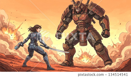 Kunoichi fighting the demon Kunoichi fighting the demon 134514541