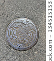 Local ptarmigan manhole cover (Omachi City, Nagano Prefecture, August) 134515153