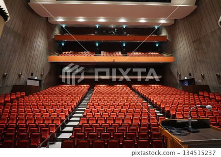 Concert hall audience seats before the performance Concert hall audience seats before the performance 134515237