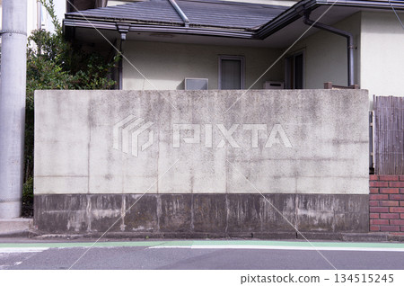 street wall background ,Industrial background, empty grunge urban street with warehouse brick wall street wall background ,Industrial background, empty grunge urban street with warehouse brick wall 134515245