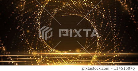 Luxury dotted golden pattern texture on dark background with gold lighting effect. Luxury style concept. Luxury dotted golden pattern texture on dark background with gold lighting effect. Luxury style concept. 134516070