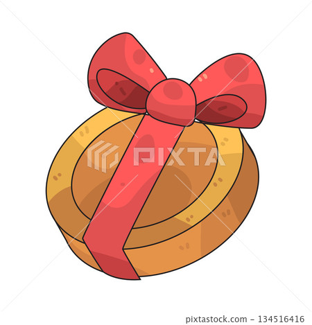 illustration of Coin with Ribbon 134516416