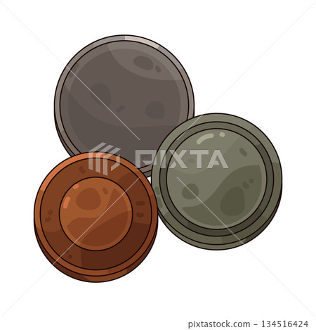 illustration of Coin illustration of Coin 134516424