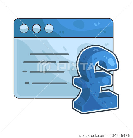 illustration of Pound Sign 134516426